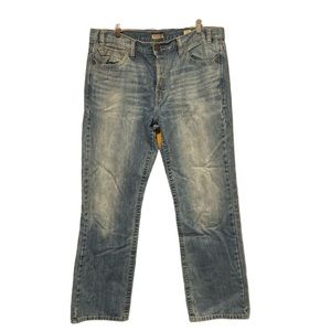 MEK Denim Hessdale straight leg button fly light wash jeans size 40x34